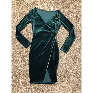 Emerald Green Fashion Nova “We Found Love” Dress